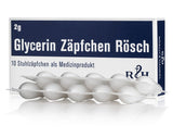 RÖSCH glicerino žvakutės, 2 g, 10 žvakučių
