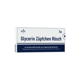 RÖSCH glicerino žvakutės, 3 g, 10 žvakučių