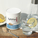 Sylliflor gysločių luobelių skaidulos su kalciu